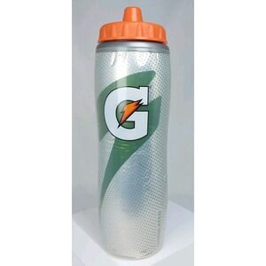 Gatorade 30oz Insulated‎ Squeeze Water Bottle 10" - Silver Gray